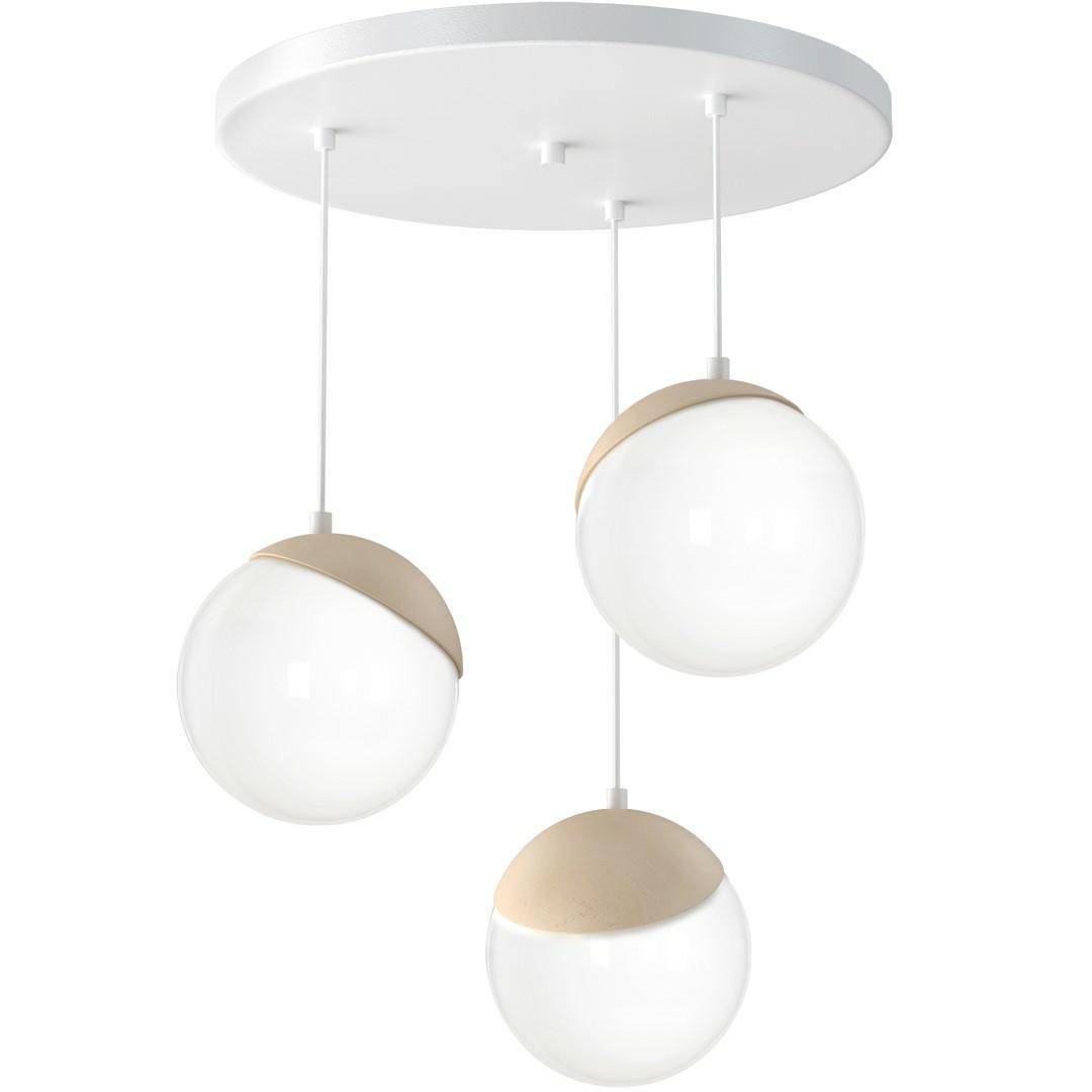 Lampa wisząca SFERA WOOD 3xE14