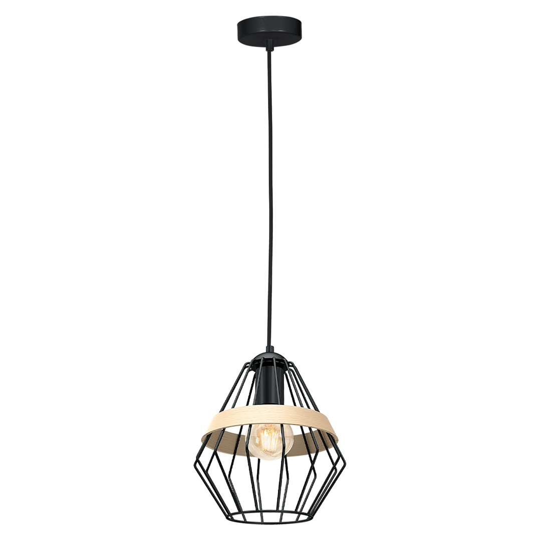 Lampa wisząca CLIFF BLACK 1xE27