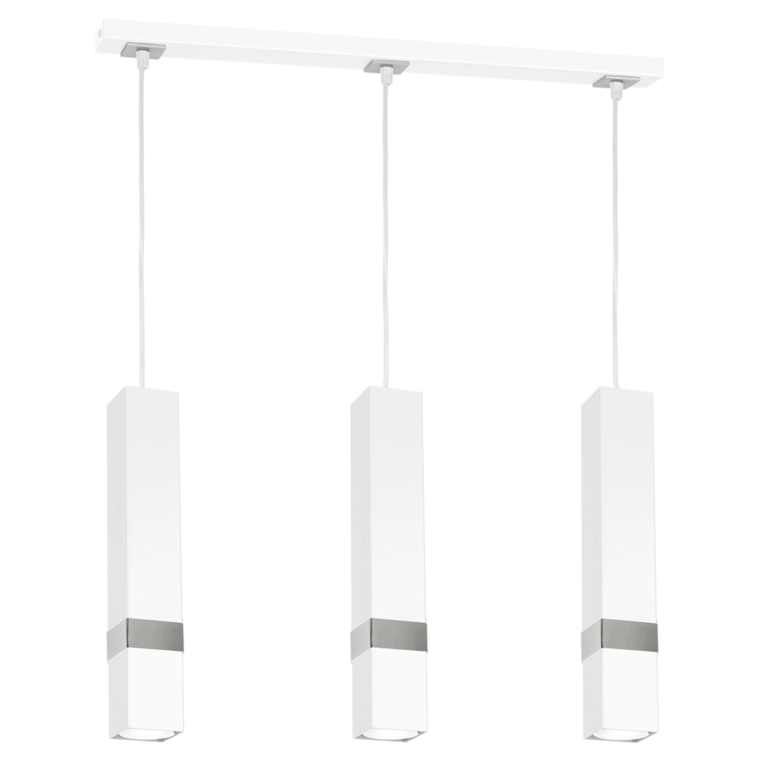 Lampa wisząca VIDAR biały chrom 3xGU10