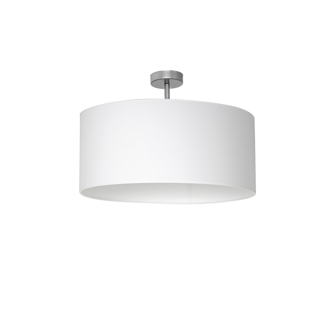 Lampa Sufitowa CASINO Biały Srebrny Abażur 1xE27 50cm