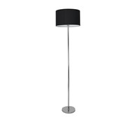 Lampa Podłogowa CASINO Czarny Srebrny Abażur 1xE27 155cm