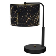 Lampa Stołowa SENSO Czarny Złoty Abażur 1xE27 37cm