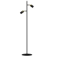Lampa Podłogowa JOKER Regulowana Czarny Złoty2xGU10 155cm