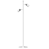 Lampa Podłogowa JOKER Regulowana Biały Srebrny 2xGU10 155cm