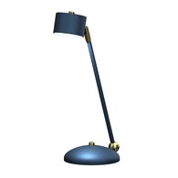 Lampka Biurkowa ARENA Niebieski Złoty 1xGX53 40cm
