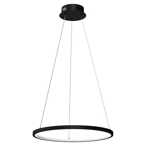 Lampa wisząca Rotonda Led czarna 27W