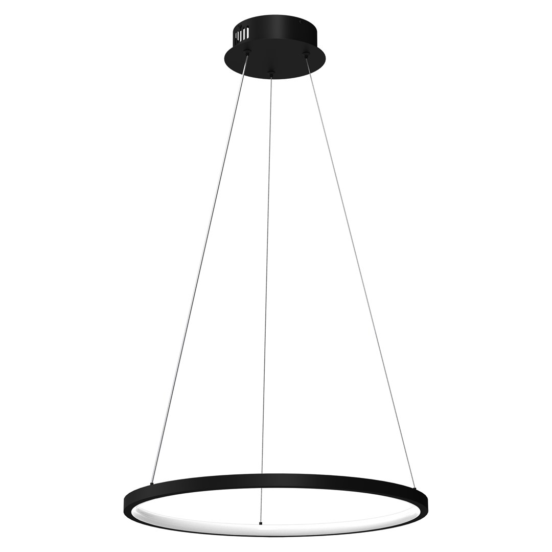 Lampa wisząca Rotonda Led czarna 27W