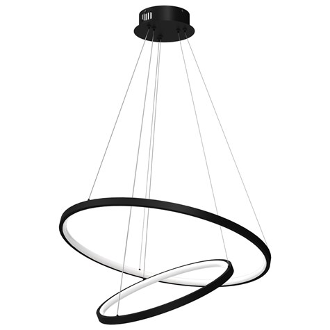 Lampa wisząca Rotonda Led czarna 51W