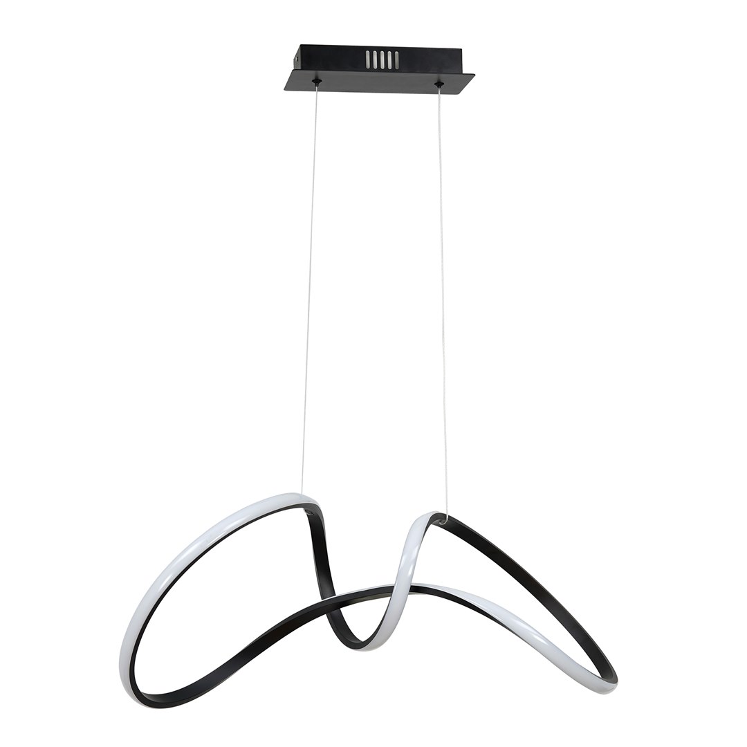 Lampa wisząca czarna Tesoro 48W LED