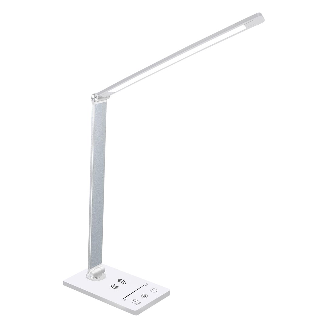 Lampka Biurkowa VARIO Biały Zmienna Barwa Ładowarka Indukcyjna 5W LED 40cm