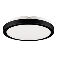 Plafon Sufitowy VERA Czarny Barwa Neutralna 4000K 24W LED IP65 28cm