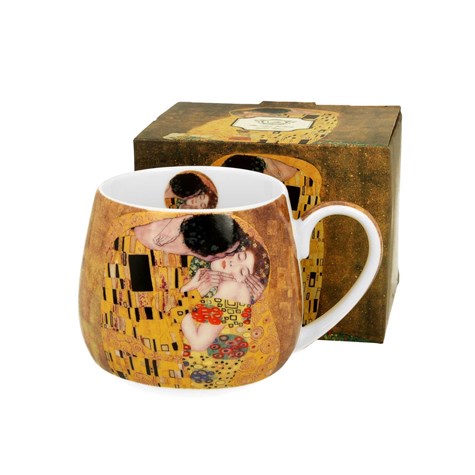 Porcelanowy kubek baryłka Klimt The Kiss 430 ml