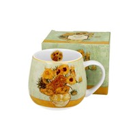 Porcelanowy kubek baryłka Van Gogh Sunflowers 430 ml