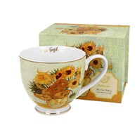 Porcelanowy kubek na stopce Van Gogh Sunflowers 530 ml