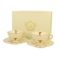 Komplet filiżanek ze spodkami KOLIBRY 2x260 ml