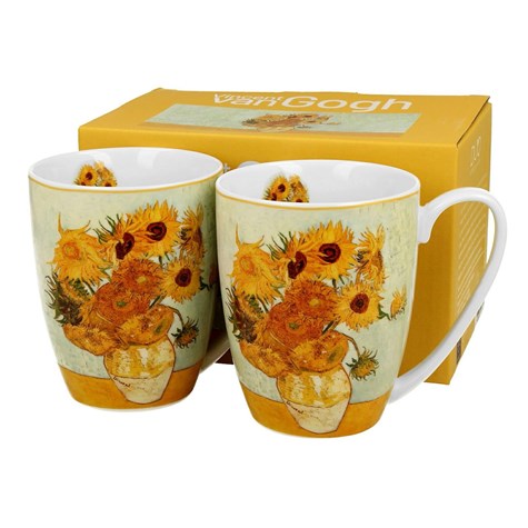 Komplet 2 kubków Van Gogh Sunflowers 350 ml