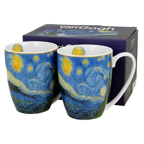 Komplet 2 kubków Van Gogh Starry Night 350 ml
