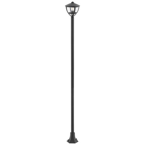 Lampa Ogrodowa AMELIA Czarny Szklany Klosz 1xE27 IP44 200cm