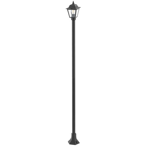 Lampa Ogrodowa ANA Czarny Szklany Klosz 1xE27 IP44 200 cm