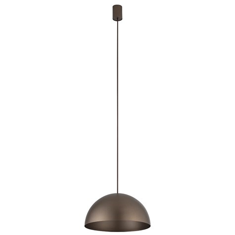 Lampa Wisząca HEMISPHERE S Brązowy Metalowy Klosz 1xGX53 33cm