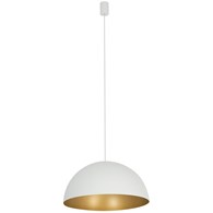 Lampa Wisząca HEMISPHERE L Biały Złoty Metalowy Klosz 4xGX53 50cm