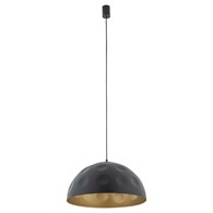 Lampa Wisząca HEMISPHERE Czarny Złoty 1xE27 50cm