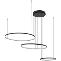 Lampa Wisząca CIRCOLO Czarny 45W 4000K 30,45,60cm