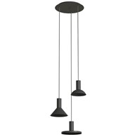 Lampa Wisząca HERMANOS Czarny 3xGU10