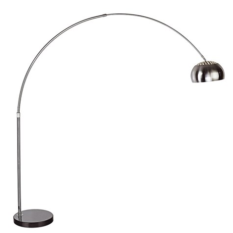 Lampa Podłogowa COSMO Czarny Srebrny Metalowy Klosz 1xE27 200cm