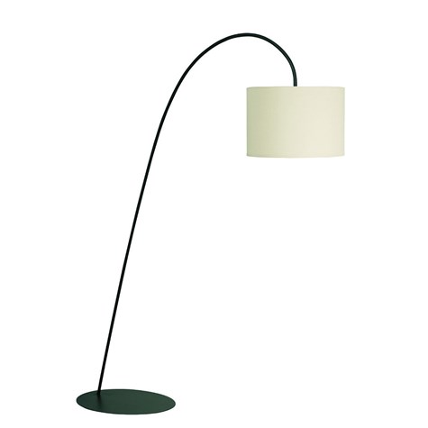 Lampa Podłogowa ALICE Czarny Beżowy Abażur 1xE27 205cm