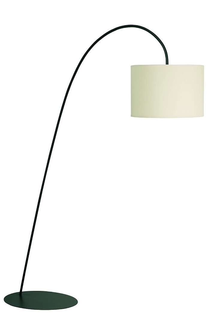 Lampa Podłogowa ALICE Czarny Beżowy Abażur 1xE27 205cm