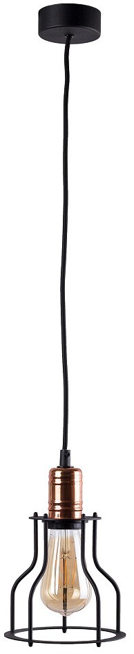 Lampa Wisząca WORKSHOP Czarny Metalowy Klosz 1xE27 15cm