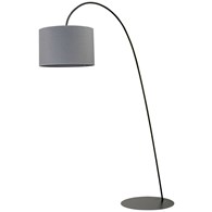 Lampa Podłogowa ALICE Czarny Szary Abażur 1xE27 205cm