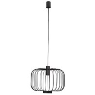 Lampa Wisząca ALLAN Czarny Metalowy Klosz 1xGU10 48cm