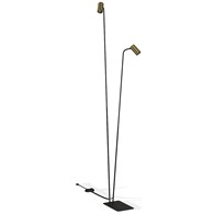 Lampa Podłogowa MONO Złoty Czarny 2xGU10 216cm