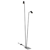 Lampa Podłogowa MONO Czarny Złoty 2xGU10 216cm