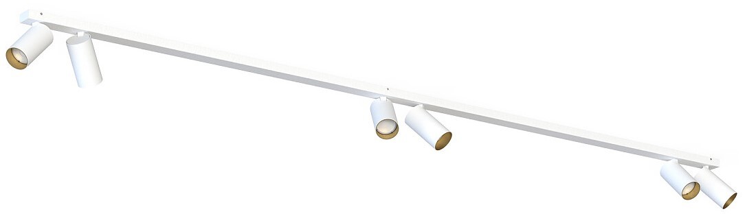 Lampa Sufitowa SPOT MONO Biały Złoty 6xGU10