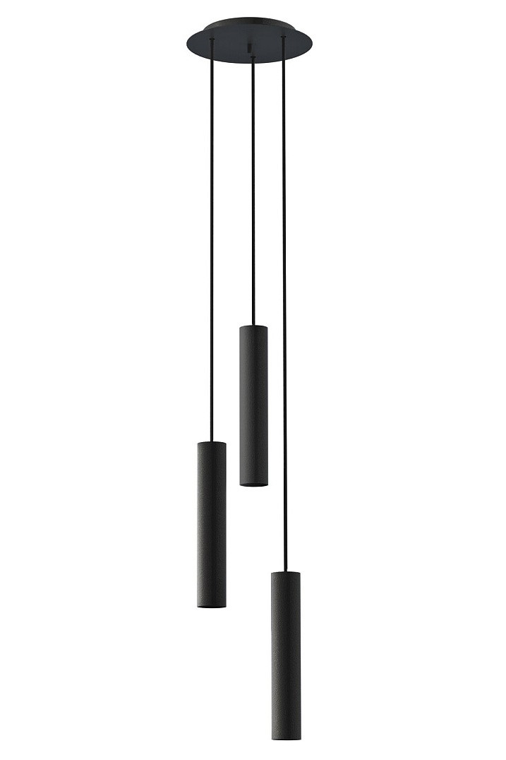 Lampa Wisząca BATON Czarny 3xE27