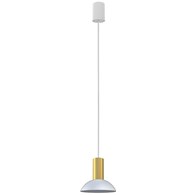 Lampa Wisząca HERMANOS C Biały Złoty 1xGU10 15,5cm