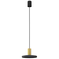 Lampa Wisząca HERMANOS B Czarny Złoty 1xGU10 20cm