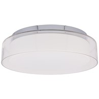 Plafon Łazienkowy PAN Srebrny 17W LED 4000K IP44 35cm