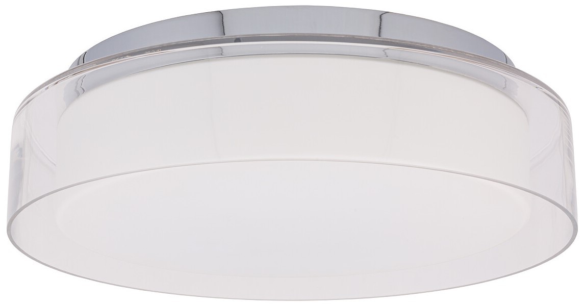 Plafon Łazienkowy PAN Srebrny 17W LED 4000K IP44 35cm