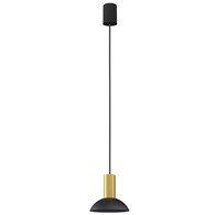 Lampa Wisząca HERMANOS C Czarny Złoty 1xGU10 15,5cm