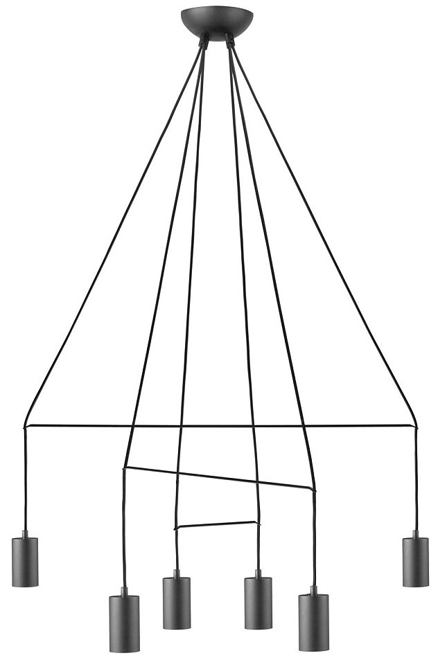 Lampa Wisząca IMBRIA Czarny 6xGU10