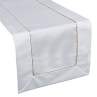 Bieżnik MADELE 40x140 cm biały złoty
