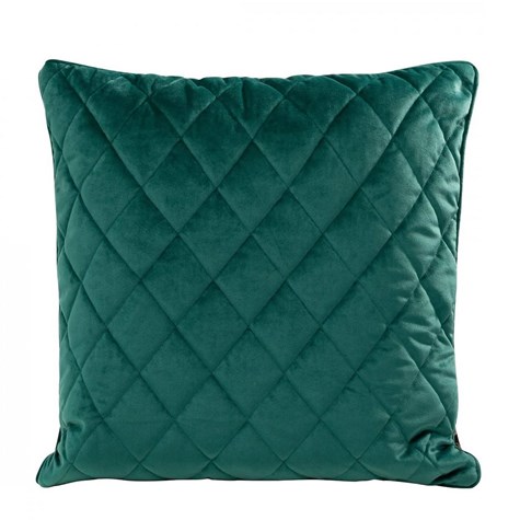 Poszewka VELVET/27 45x45 c.turkus Poszewka pikowana we wzór karo z ozdobną wypustką na brzegach