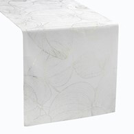 Bieżnik velvetowy BLINK 16 35x140 cm biały