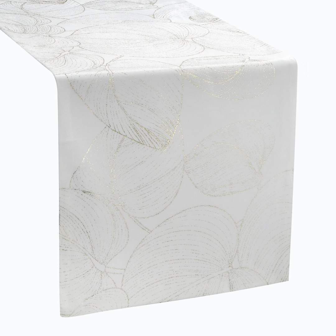 Bieżnik velvetowy BLINK 16 35x140 cm biały