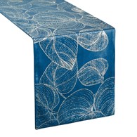 Bieżnik velvetowy BLINK 16 35x140 cm granatowy