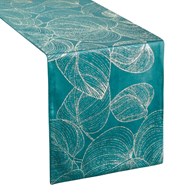 Bieżnik velvetowy BLINK 16 35x140 cm ciemnoturkusowy